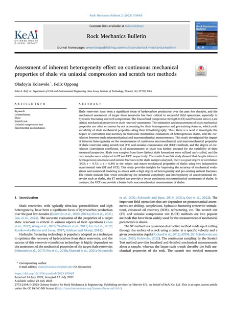 scratch test alternative uniaxial compression|A review of test methods for uniaxial compressive .